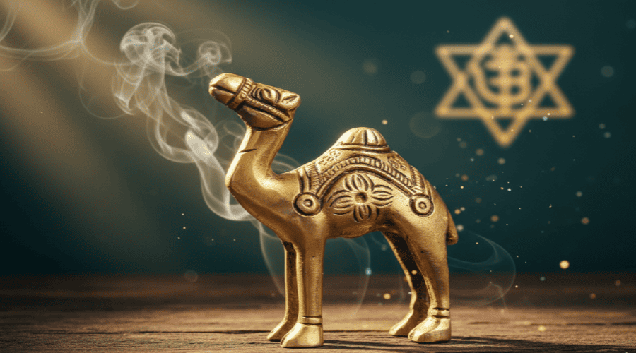 Living Fine Crafted Brass Camel